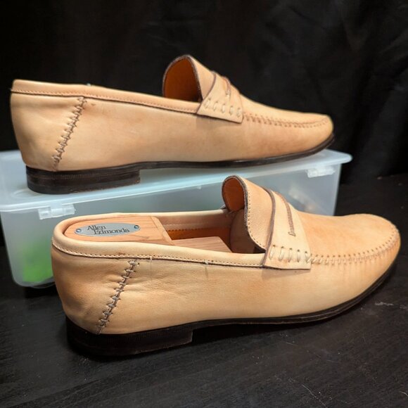 MENS SANTONI BIEGE PENNY LOAFERS CASUAL DRESS SLIP ON LEATHER SHOES 10 D main image 4